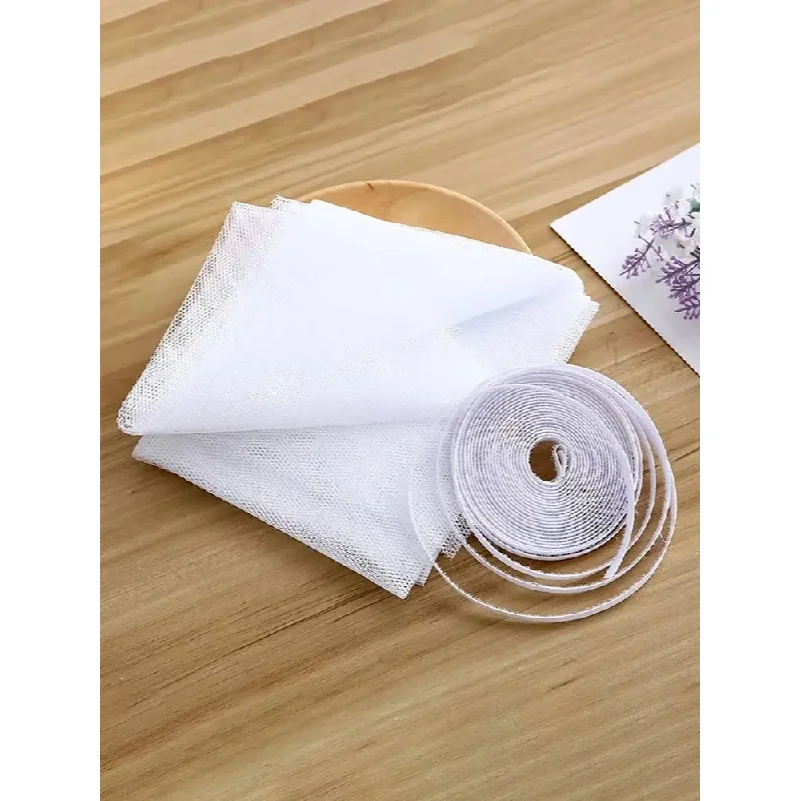 1pcs Self Adhesive Invisible Screens Summer Anti-mosquito and Insect Screens Simple Operation White Screens