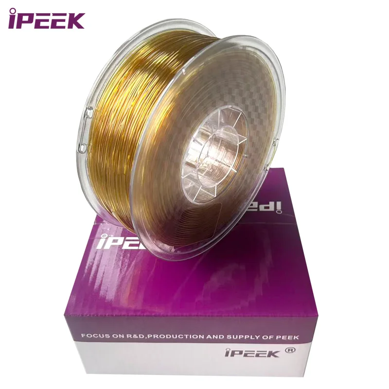 IPEEK PEEK PEI PPSU PPS Virgin/PEEK CF/PEEK GF/PPS CF/PEI GF 3D Filament D1.75mm Natuurlijk Zwart 1KG/Rol