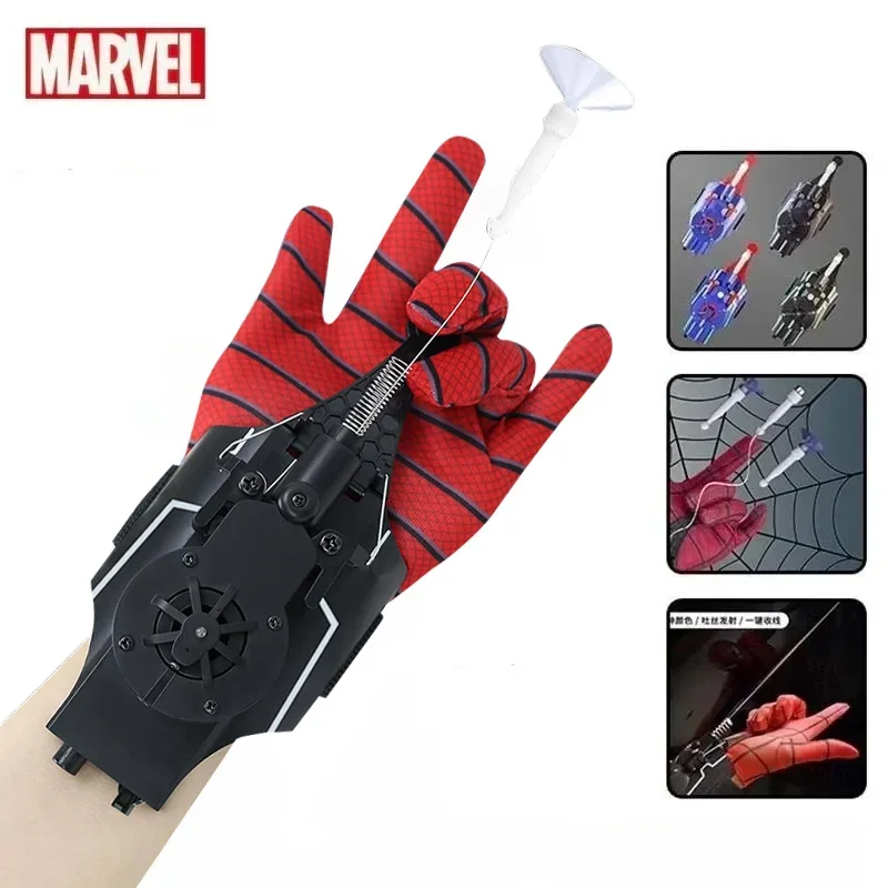 Spiderman Web Shooters Luvas para crianças, Peter Parker Brinquedos, Spider Man Wrist Launcher, Acessórios Cosplay, Adereços, Presente, ML Legends