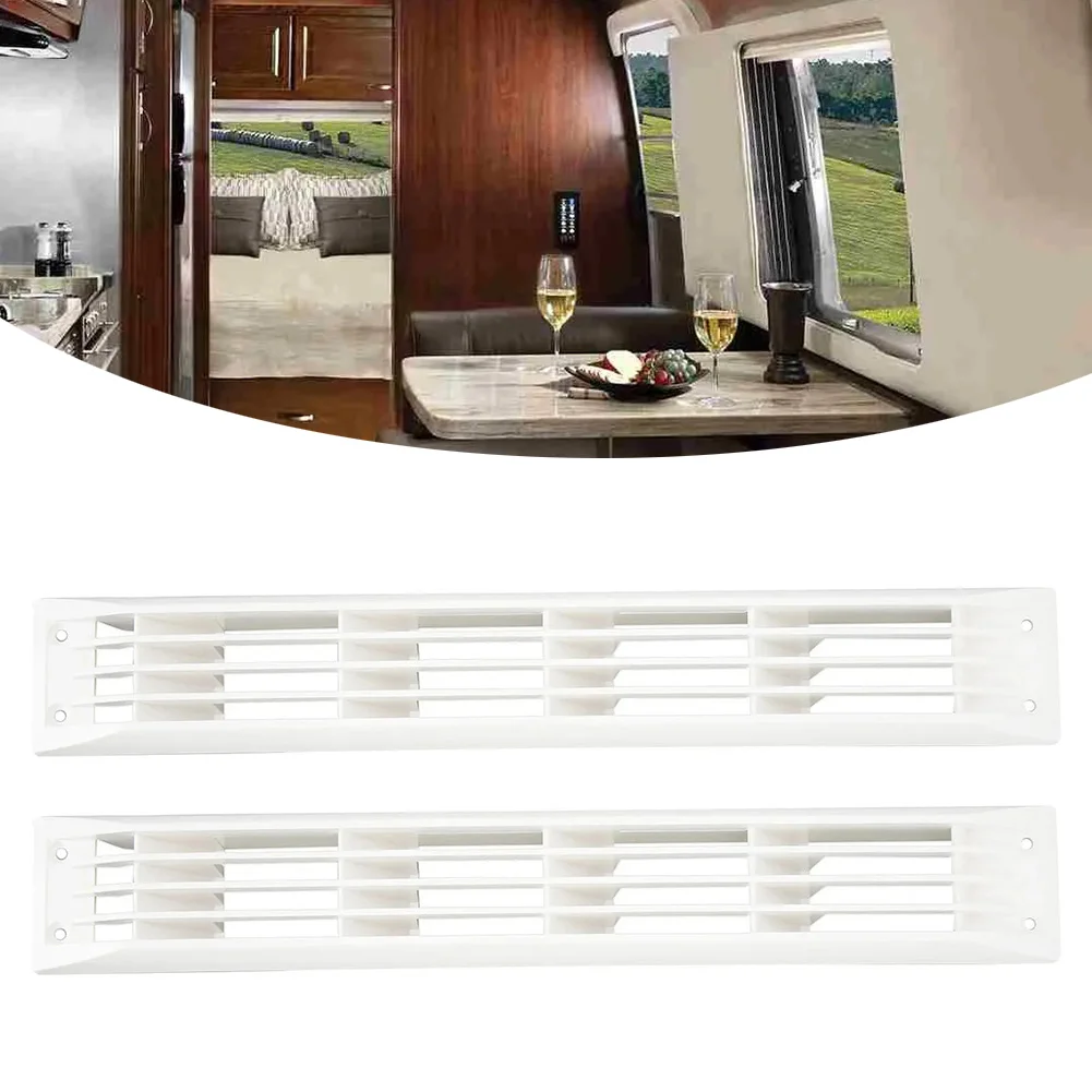 

1 Pair Ventilation Rectangle Grill Cover Air Vent Cover For Caravan RV Vents Rectangular Ventilation Grille Vents Grid Closet