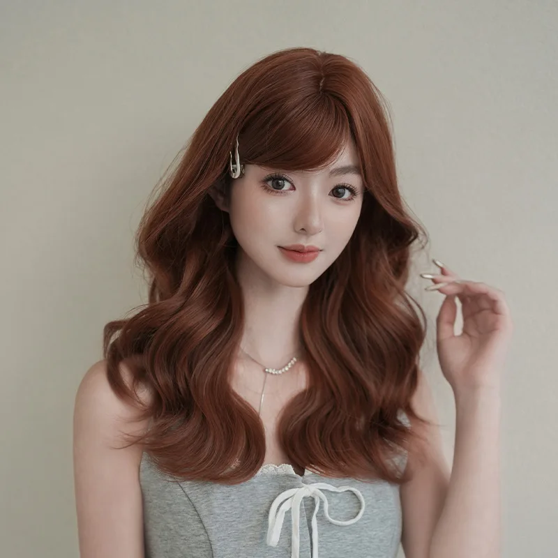 

Women's Long Curly Hair Wig, Natural Hair for Role-playing Parties, Daily Wear, Suitable for Women