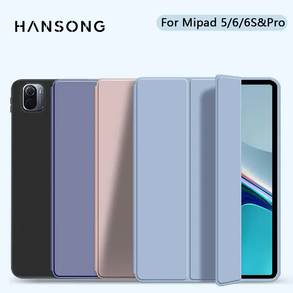 Tablet Cases for Xiaomi Mi Pad 5/6 MiPad 5 6 Pro 11in For 2024 6S Pro 12.4in Support Magnetic Charging Funda Tablet Cases