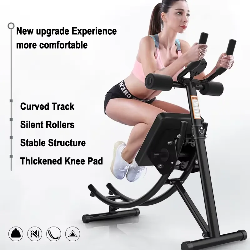 Abdominal fitness equipment, abdominal trainer, flat abdominal thin waist workout device, household silent curl wheel,