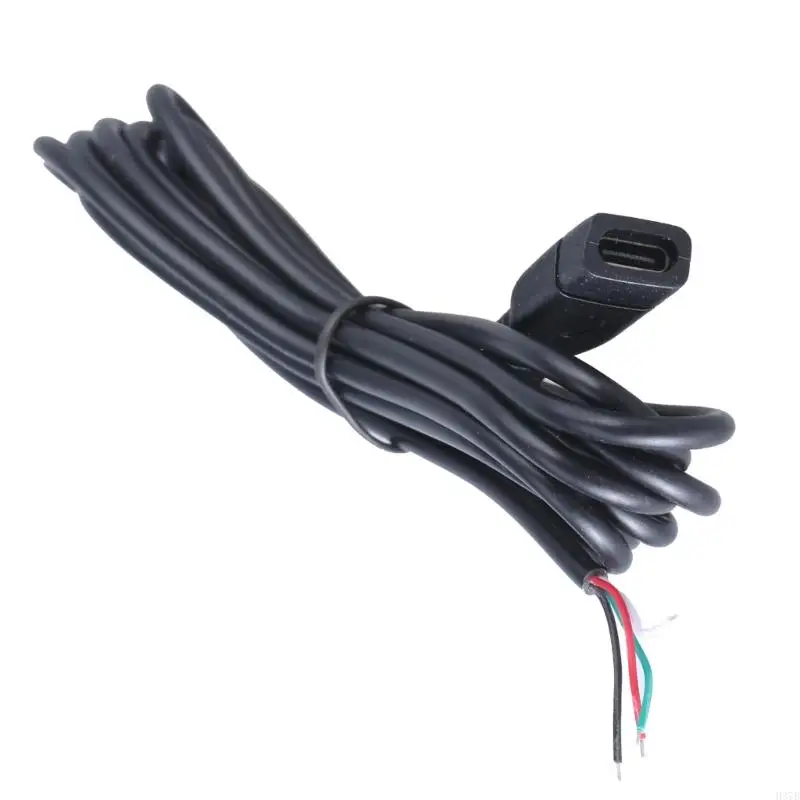 H37B Type C Женский припаянный проволока USB C Скорочный кабельный шнур USB C до 4PIN BAH