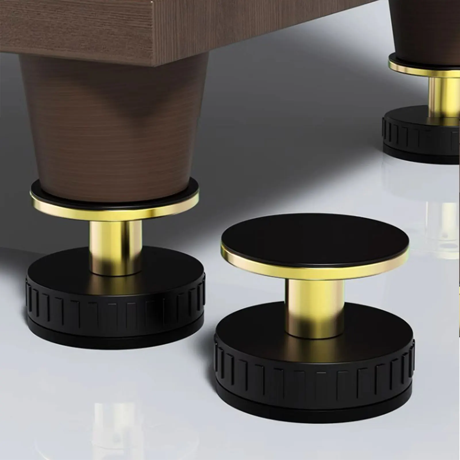 4 szt. Regulowane podpórki pod nogi mebli Sofa łóżko narzędzia do montażu wstrząsowego meble stabilizatory do szafek do mebli akcesoria stałe