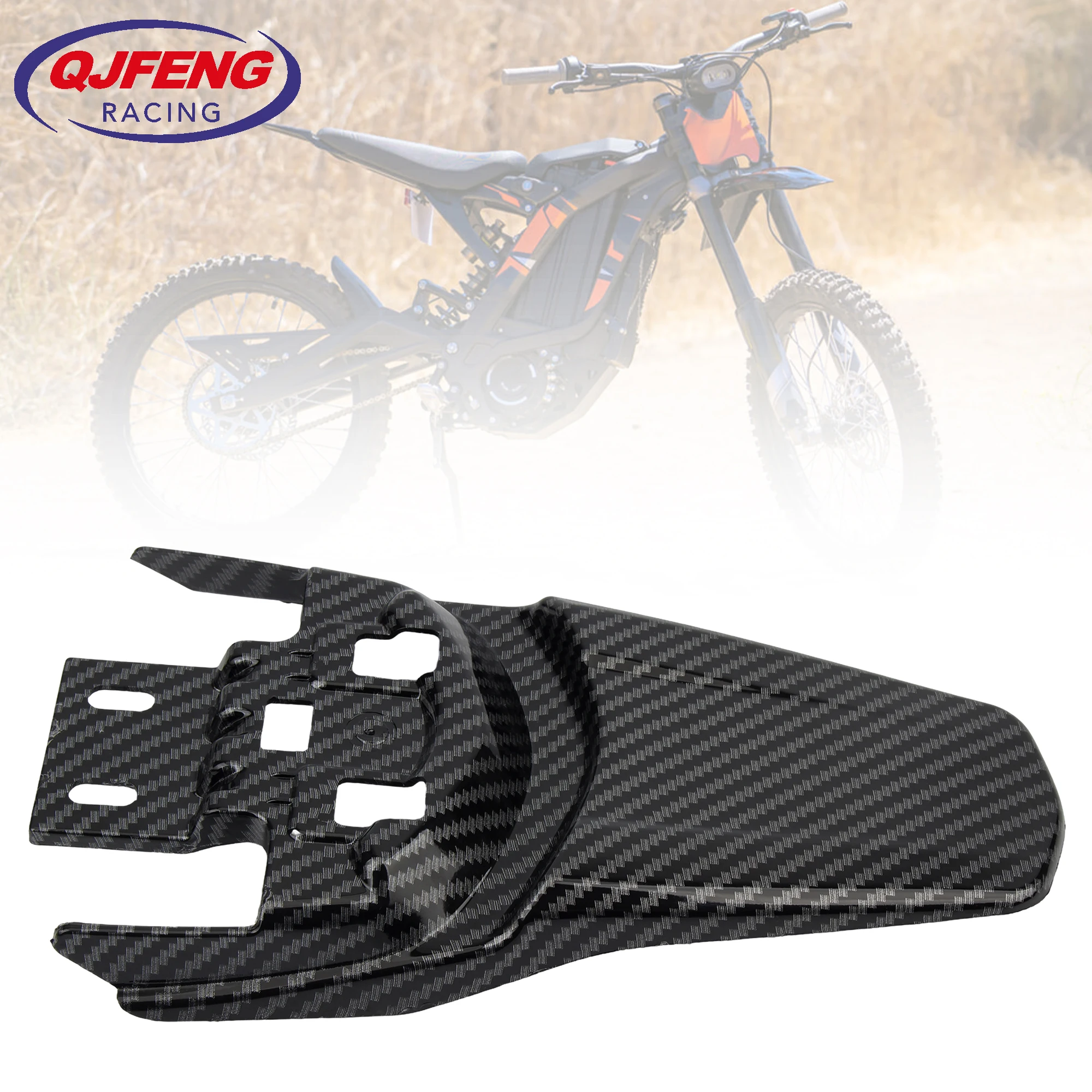 

For Surron Parts Rear Fender For Sur Ron Light Bee X S Accessories Motorcycle Carbon Fiber Frame Mudguard Pitbike Enduro