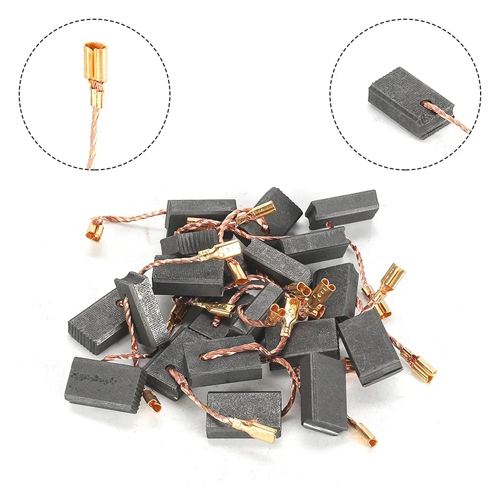 20Pcs 5x10x15mm Carbon Brush For Bosch 125 14-150 For Worx Hilti Angle Grinder Power Tool Supply Use
