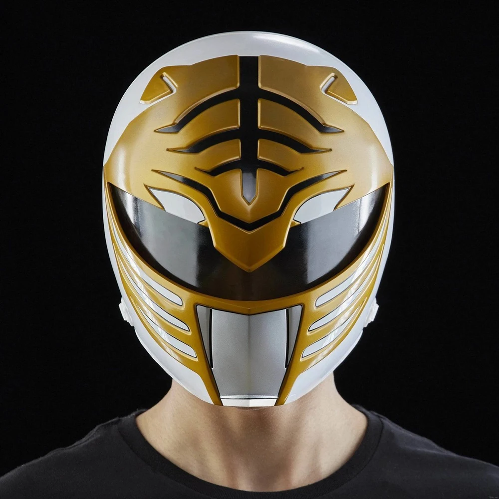 In Stock Original Lightning Collection Kyouryuu Sentai Zyuranger Mighty Morphin White Ranger Helmet Cosplay Item Model Toys