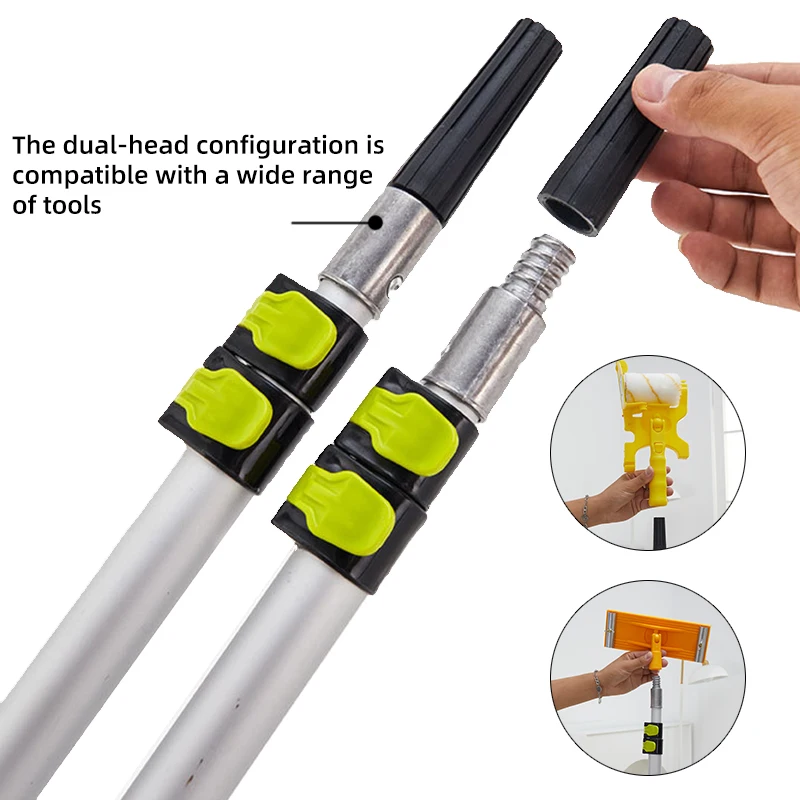 عالية الجودة 2 متر تلسكوبي سبائك الألومنيوم القطب تمديد قضبان الصناعية الصف سهلة الوجه أقفال أدوات يدوية OEM ODM المدعومة #1