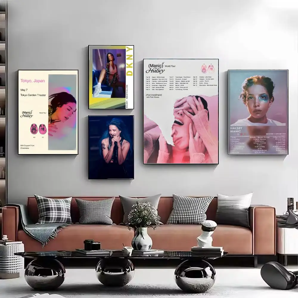 H-Halsey Poster Stylish Wall Art Print for Living Room Bedroom Study Office Café Home Decor Modern Gift