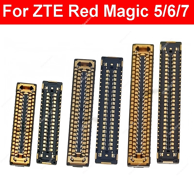 

Для ZTE Red Magic 5 5s 6 7 7s Pro Маленький зажим для аккумулятора USB-зарядное устройство ЖК-дисплей Гибкая лента Гибкий кабель для материнской платы Запчасти для ремонта
