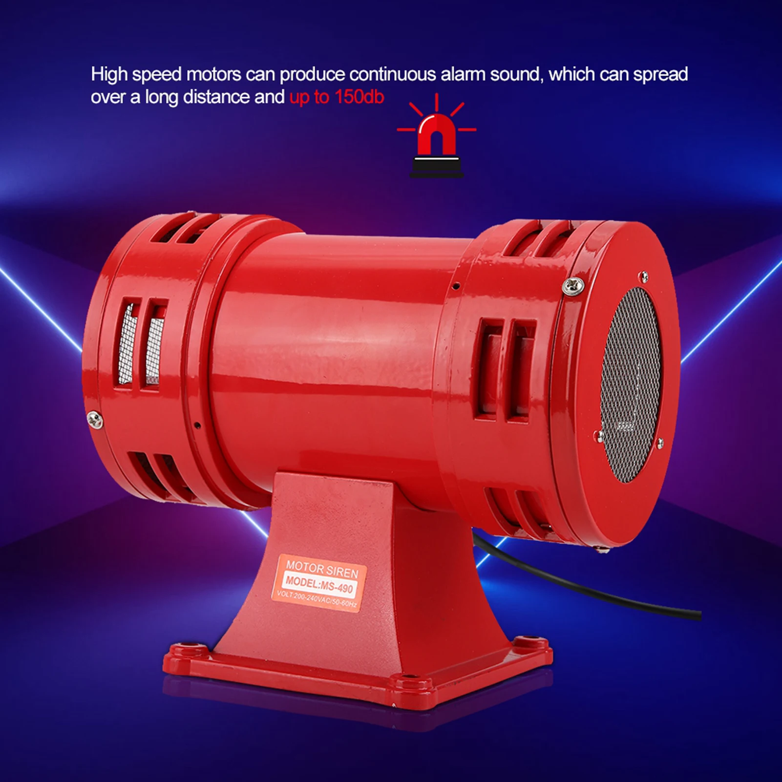 

Alarm Horn Buzzer 150DB Industry Security Electric Motor Driven Siren Continuous Alarm Horn Buzzer Horn Loudspeaker Tweeter