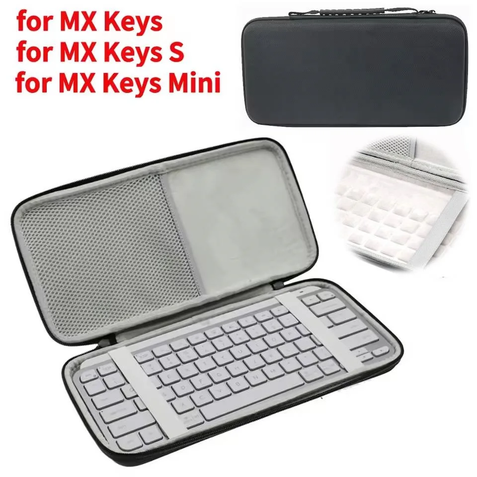 

EVA Hard Case Illuminated Keyboard Travel Carrying Bag Dust Protective Storage Case for Logitech MX Keys Mini Wireless Keyboard