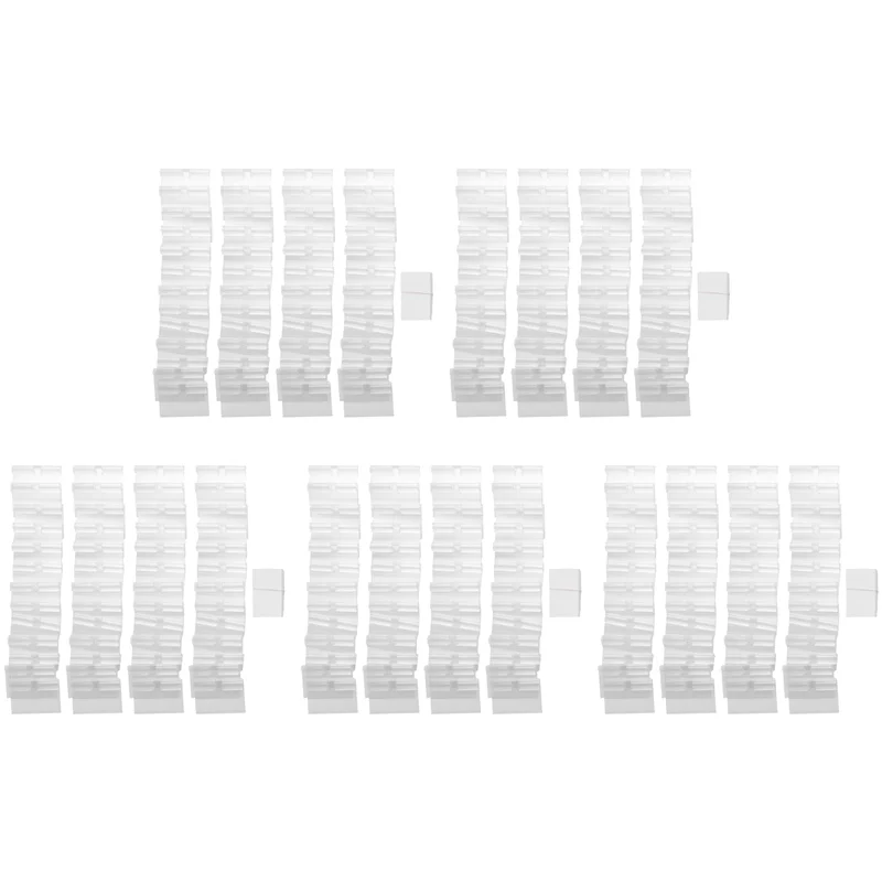 

AB30-250Pcs Clear Plastic Label Holder Price Tag, Shelf Label Clip Removable Label Holder For Storage Bins Basket Labels