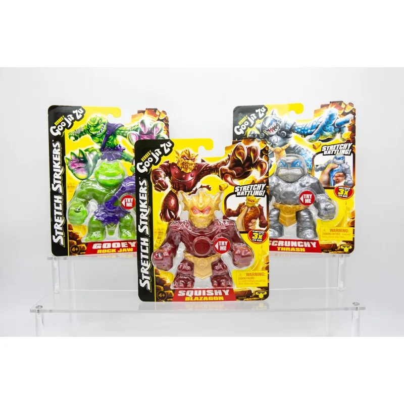 

Goo Jit Zu Figure Stretchy Oozy Deluxe King Hydra Squishy Fire Dragon Battling Gooey Soft Rubber Pull Shark Toy