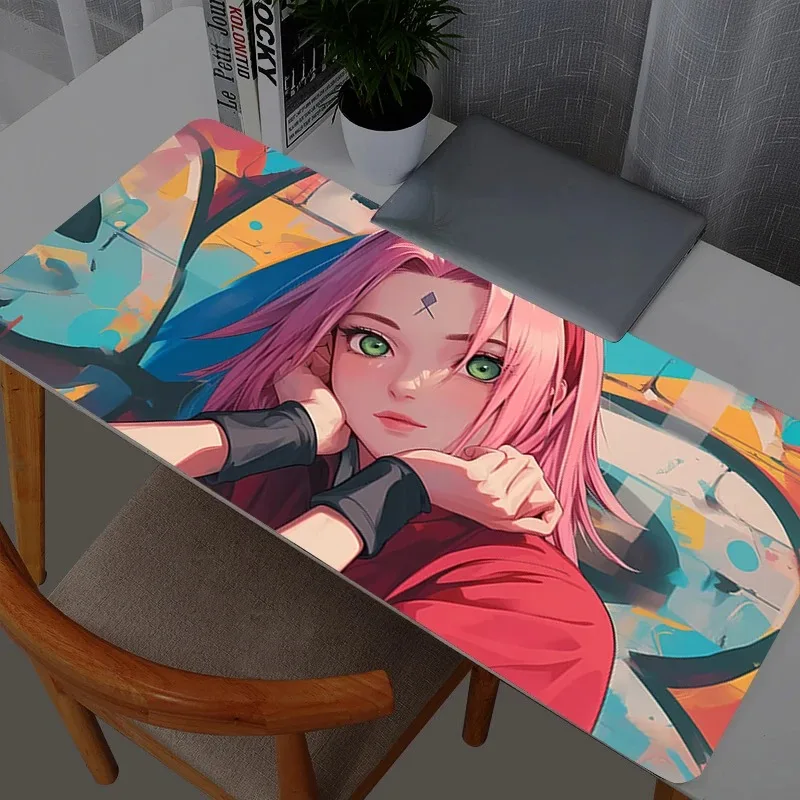 

Наруто Сакура Харуно Коврик для мыши Аниме Коврики для мыши Игровые аксессуары Коврик для мыши Gamer PC Completo Компьютерная клавиатура Настольный коврик Varmilo