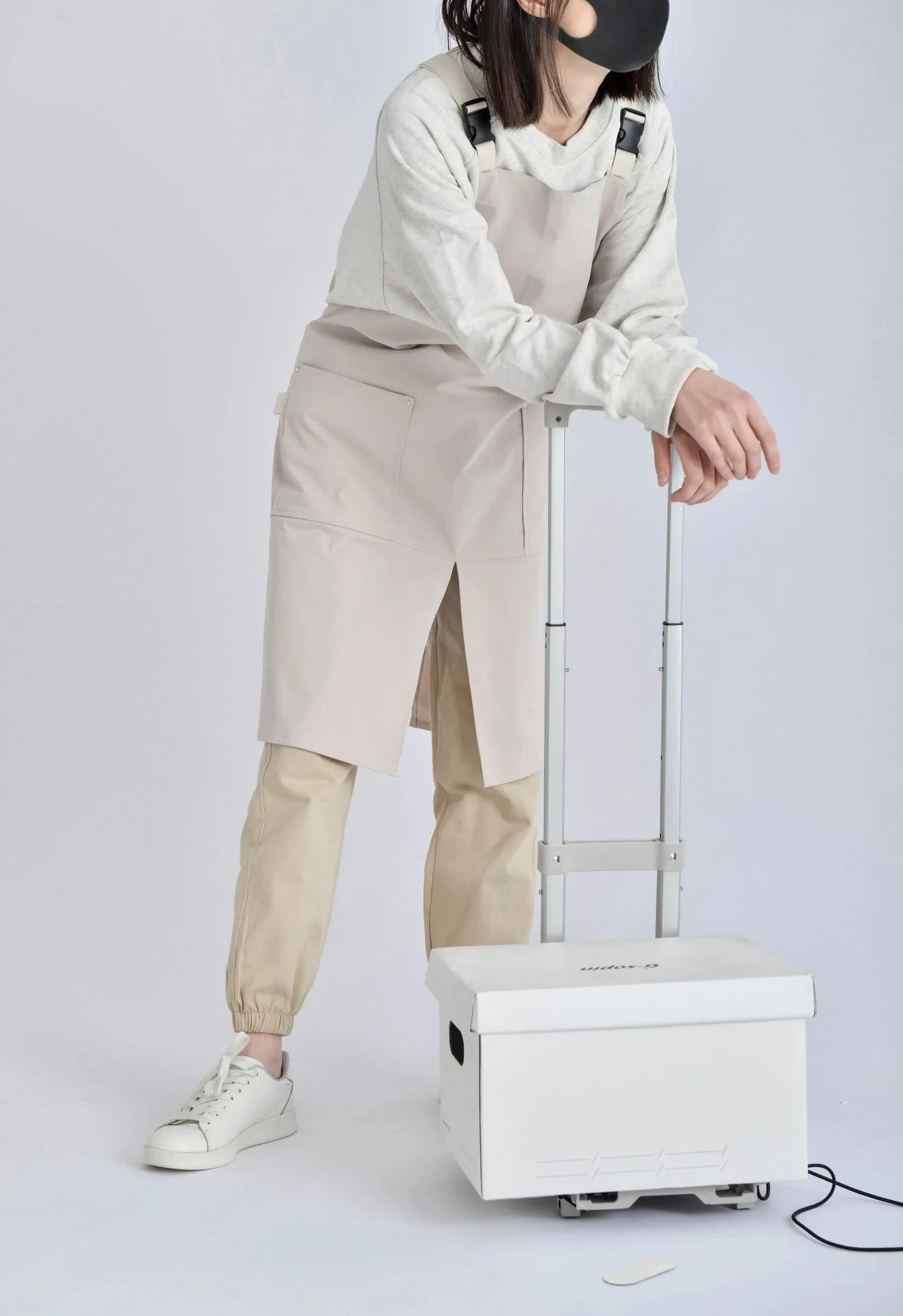 

Korean Waterproof Cotton Kitchen Apron, Coffee, Restaurant, Bookshop, Flower Shop, Canvas Overalls, Work Clothes, Bib