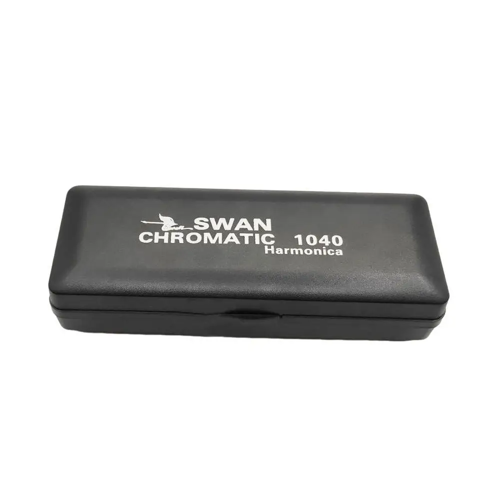 

10 Holes 40 Sound C Key Harmonica Portable Chromatic Harmonica With Case Cleaning Cloth for Professionals Beginners Students