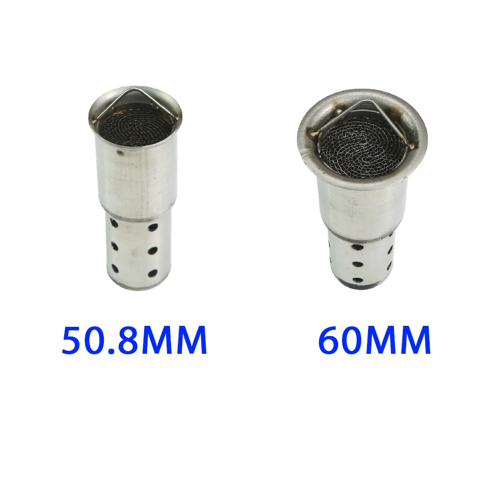 50.8mm 51mm 60mm Slip For AK SC AR GP On Universal Motorcycle Exhaust Exhaust Catalytic Escape Catalysts Silencieux Moto Muffler