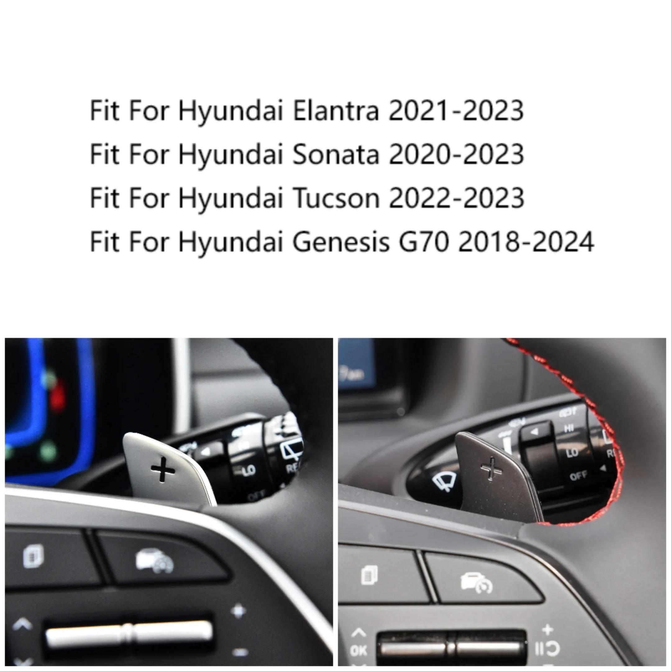 For Hyundai Steering Wheel Shift Paddle Shifter Extension For Hyundai Tucson Sonata Elantra Genesis G70 Accessories