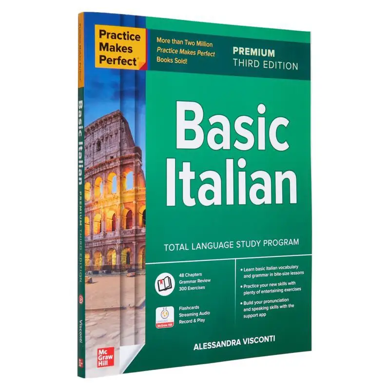 

Практика делает идеальную базовую итальянскую форму премиум-класса третьего издания VISCONTI McGrawHill Education 9781264807802. Книга
