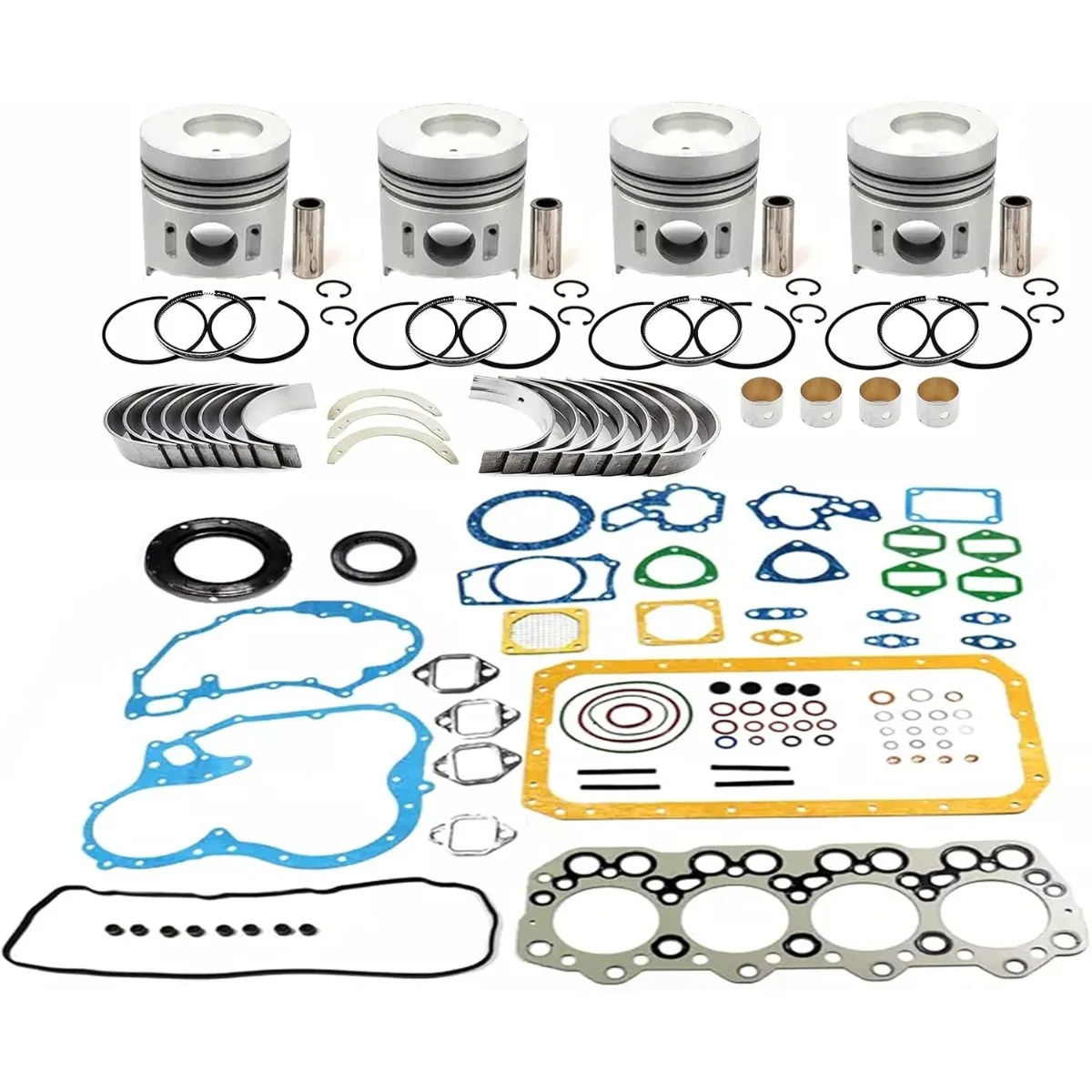 

4D33 Overhaul Rebuild Kit For Mitsubish 4D33 Engine Fuso Canter Piston Ring Gasket Bearing Set