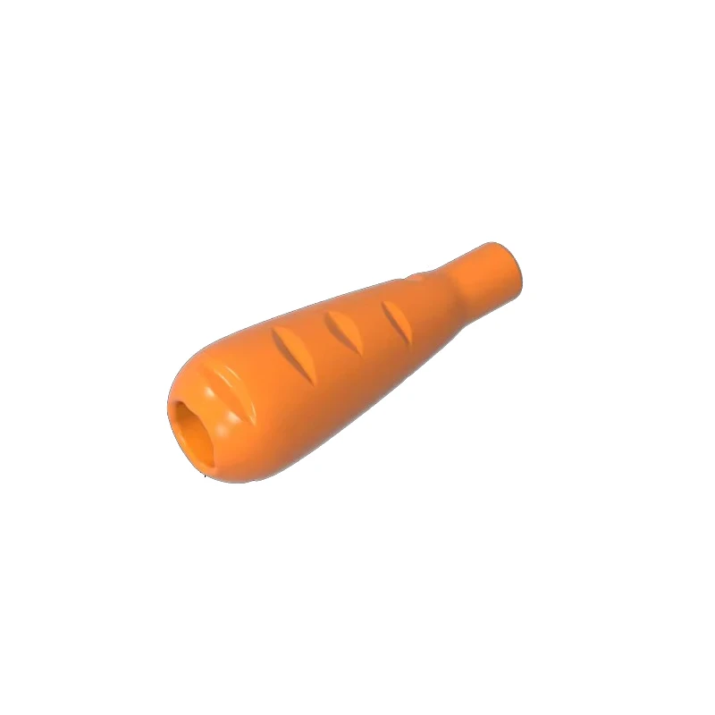 50 Stück Karotten mit grünen Blättern Baustein MOC-Teile Ziegelstein Spielzeug für Kaninchenhöfe Grasland Kompatibel mit 33172 33183 – Detail 3