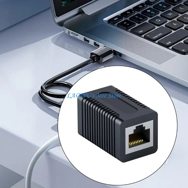 

Y8AD 2Pcs RJ45 Female Coupler Connectors Shielded Housing for CAT6 CAT5e Ethernet