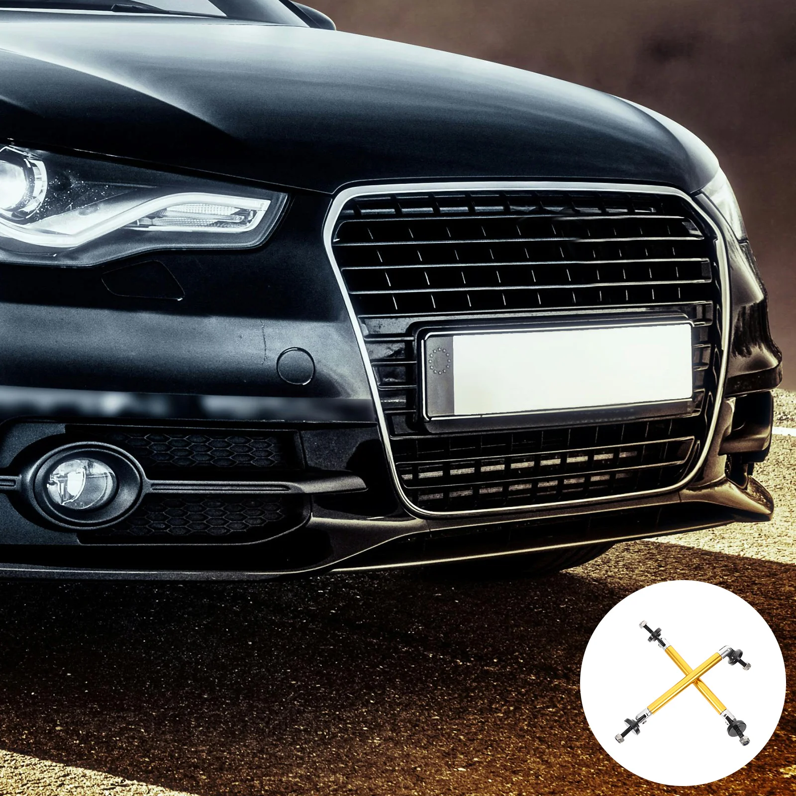 

Front Bumper Lip Strut Rod Adjustable Aluminum Alloy Racing Car Splitter Support Rod Front Splitter Strut Assembly