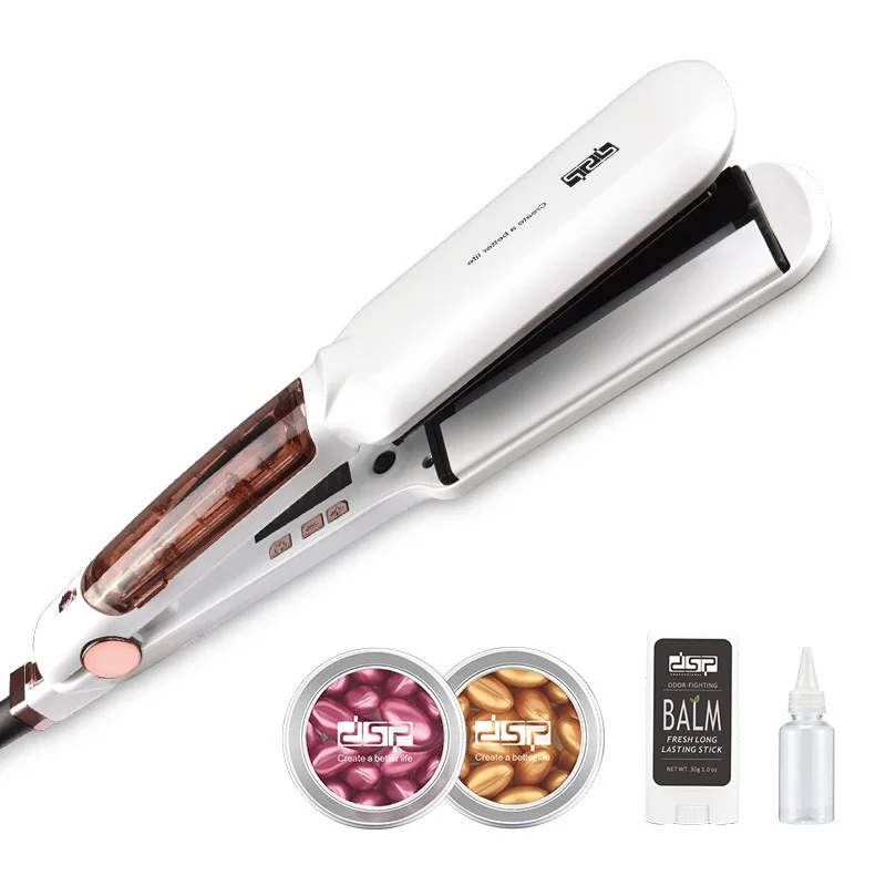 

Steam Plywood Home Straight Hair Curling Two-in-one Infrared Hair Straightener Healthy Hair Care Without Hair Damage