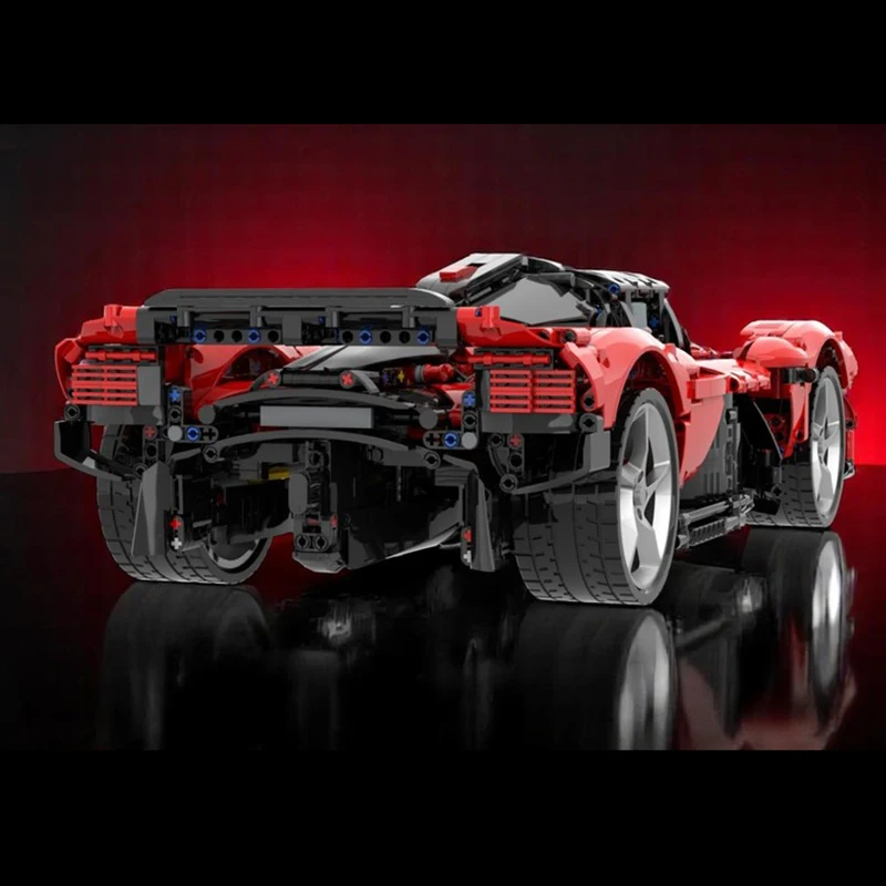 Champion Speed Cars Moc ビルディングブロック モジュラー 1:8 レッドヴァルキリーレンガモデル DIY 組み立て建設おもちゃホリデー誕生日ギフト