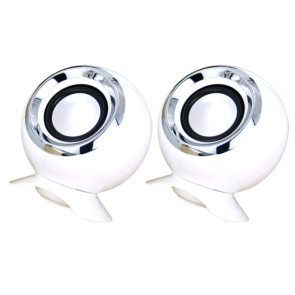 

2pcs Mini Speaker Usb Computer Speaker Compact Portable Loudspeaker Box Clear Audio Multi-Purpose Creative Voice Box