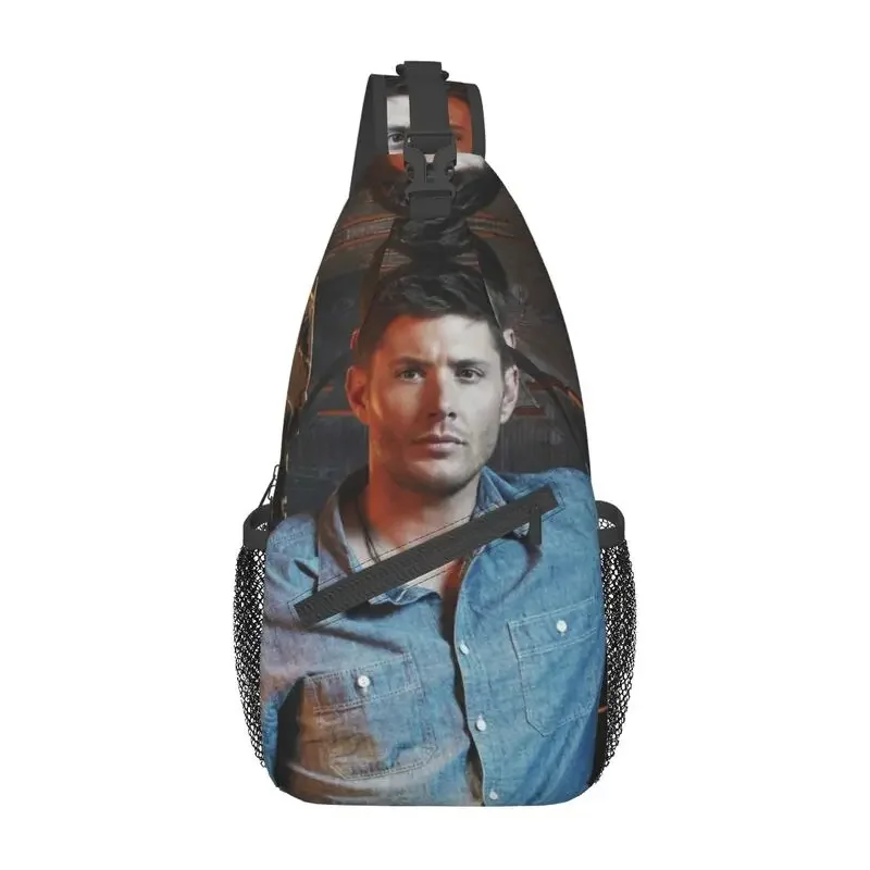 Supernatural TV Show Sling Crossbody Chest Bag Men Cool Dean Winchester Shoulder Backpack for Hiking