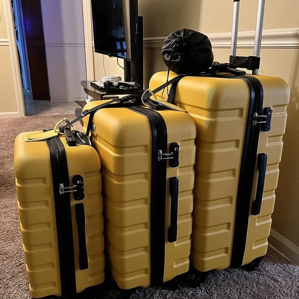 2SET الأشرطة الأمتعة قابل للتعديل مكافحة خسر مادة النايلون مكافحة سرقة حزام آمن الربط حزام حقيبة محمولة