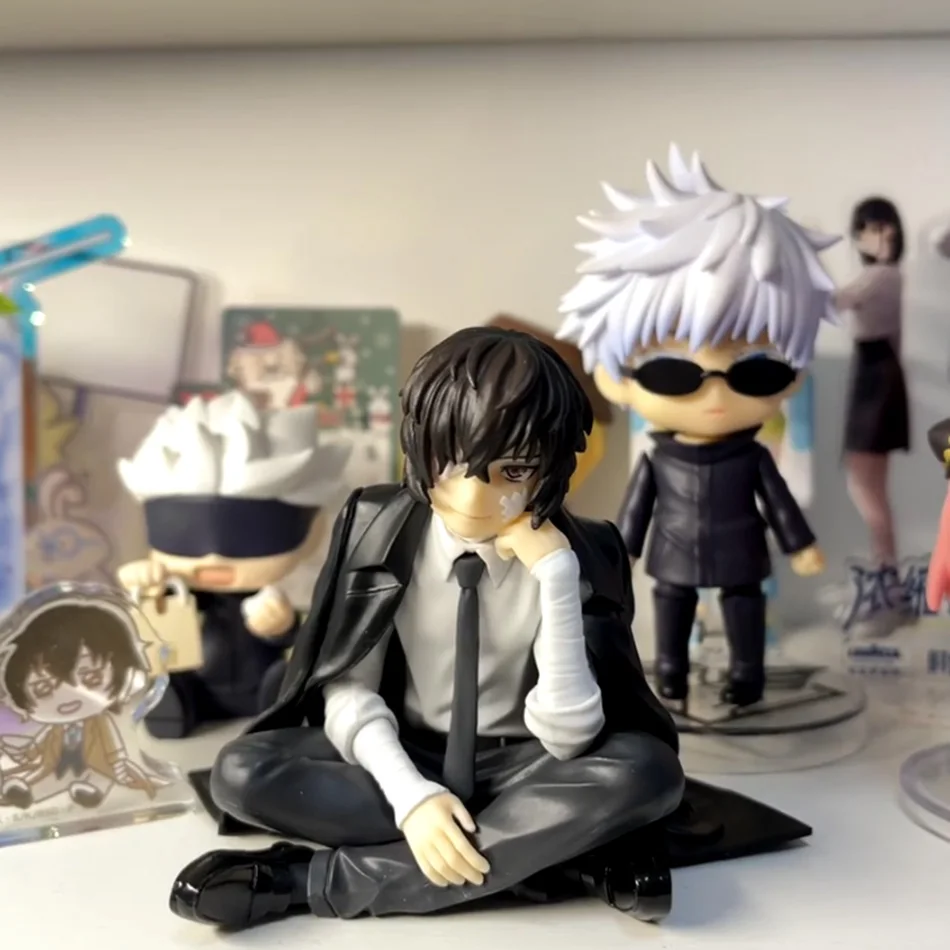 14cm Bungo Stray Dogs Dazai Osamu Figur Nakahara Chuuya Actionfiguren PVC-Modell Sammlerstück Nudelstopper Puppe Spielzeug Geschenke
