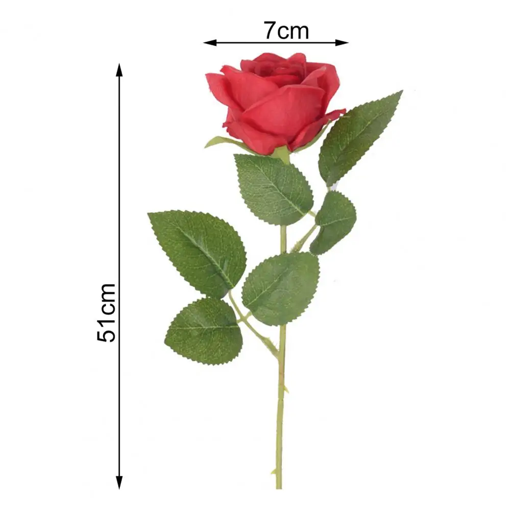 Simulation Rose DIY Non-fading Faux Silk Flower Fresh-keeping Floral Arrangement Artificial Rose Fake Flower Wedding Home Decor