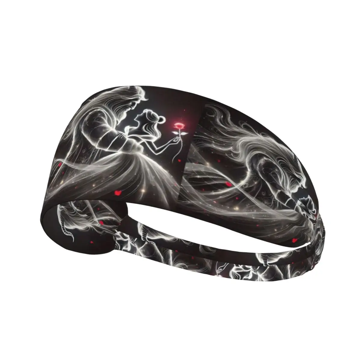 

Beauty And The Beast Cartoon Sweatband Men Women Moisture Wicking Romantic Fantasy Film Anime Workout Headband for Cycling