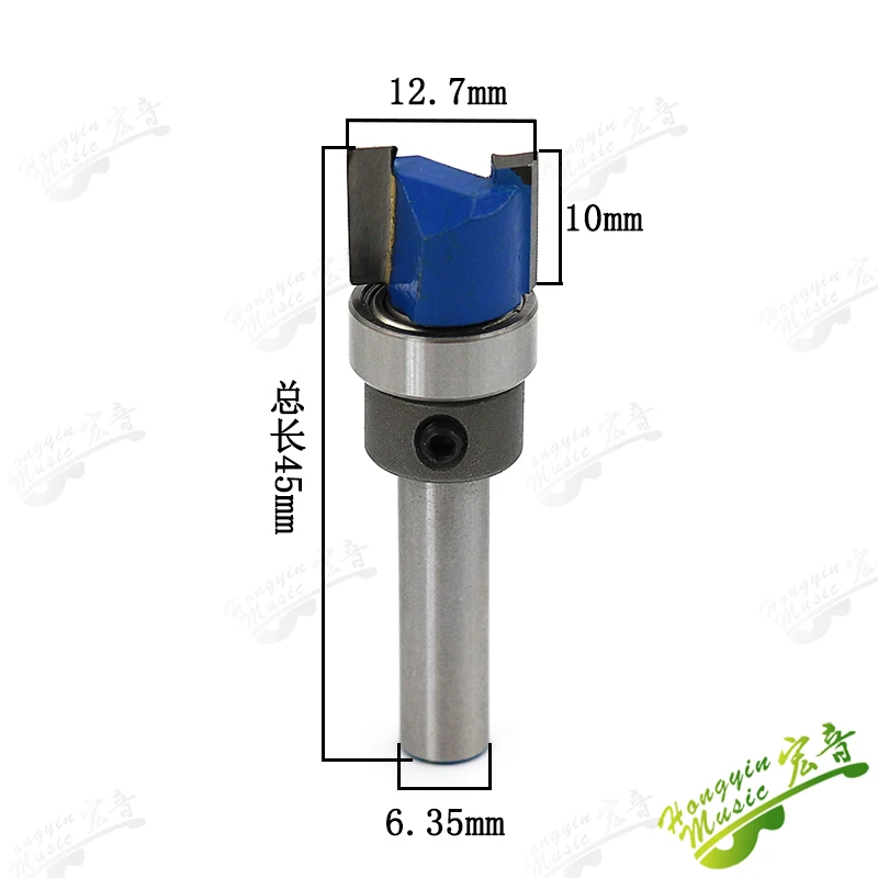 Special tool for opening tenon of guitar sound barrel guitar making accessories tool woodworking trimming machine with bearing s