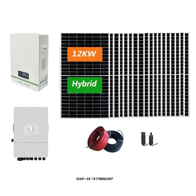 Wholesale Gidita 12KW Hybrid Solar Power System Kit with Ground Mounting and for Lithium Battery for Home Use