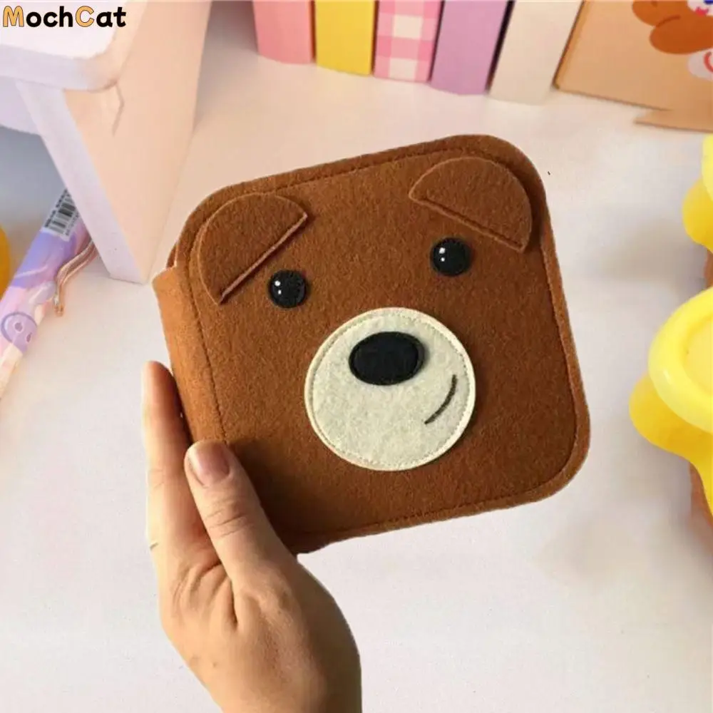 Bear Baby Cloth Book Parent-child Educational Kids Cloth Book Cartoon Soft Puzzle Cloth Book Intelligence Development