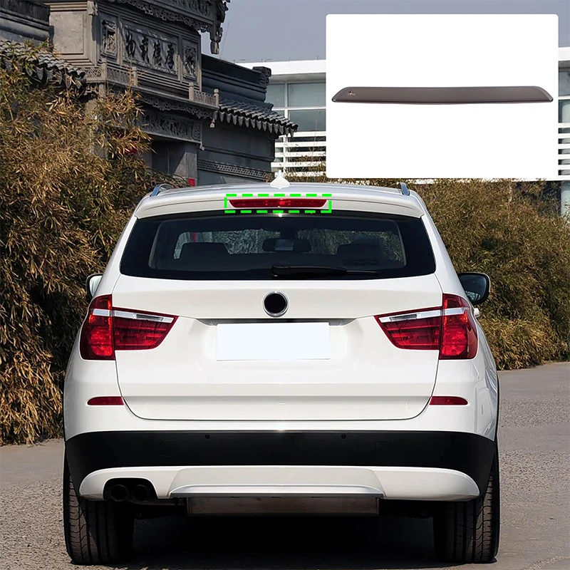 

For BMW X3 2011-2017 high-position brake light blackening film, rear fog light blackening film, ABS transparent gray 1pcs