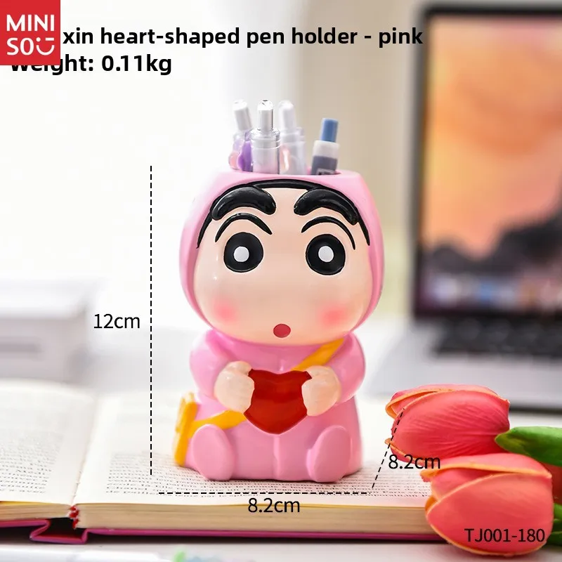 Miniso Crayon Shin-chan Pen Holder & Desk Organizer | Multi-Functional Anime Figure Office Decor, Fun Collectible - Image 6