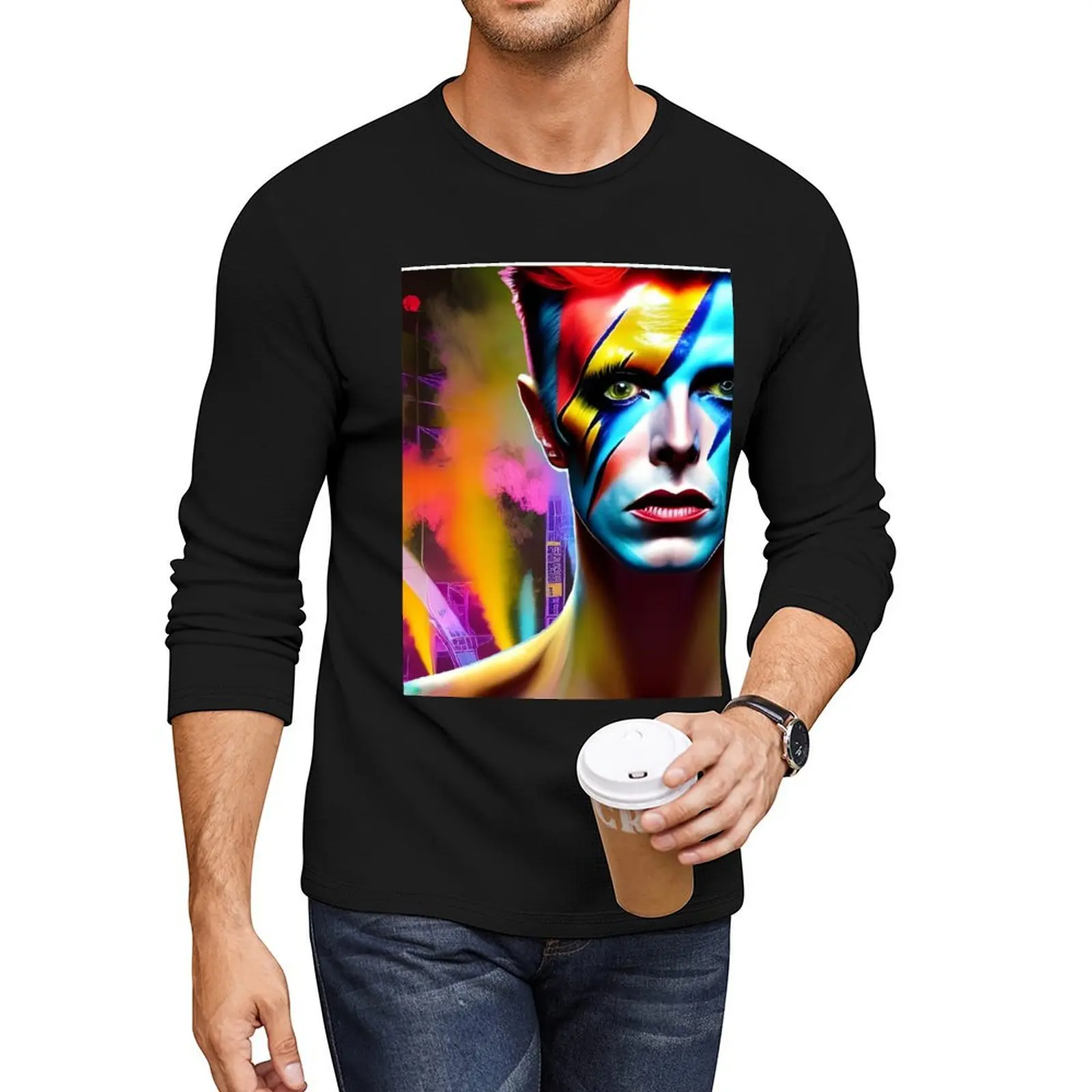 

Ziggy Stardust Long T-Shirt graphics t shirt sweat shirt shirts graphic tees plain t-shirt T-shirts for men cotton