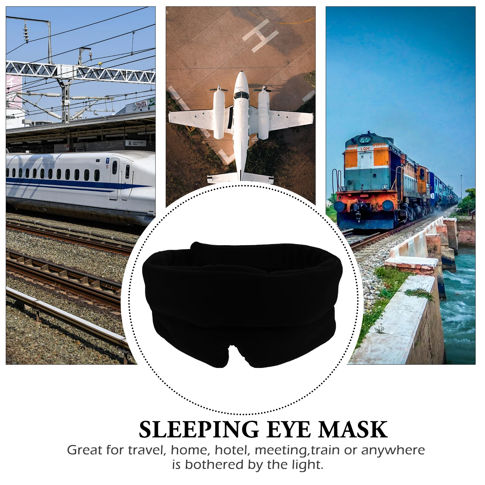 

1pc Sleep Modal Cotton Shading Cover Sleeping Cover For Home Durable Portable Eye Shade Nap Blindfold Eye Protector