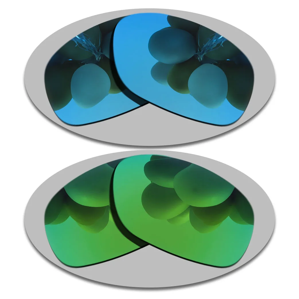 

Sky Blue&Green Lenses Replacement For-Oakley TIGHTROPE Polarized Sunglasses