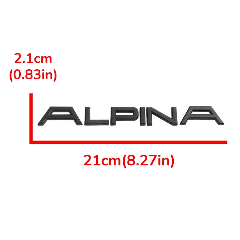 Car Body Side Emblem Rear Trunk Badge Sticker for BMW ALPINA E87 E46 E39 E60 E90 F20 F30 F45 F82 G60 G01 Auto Accessories