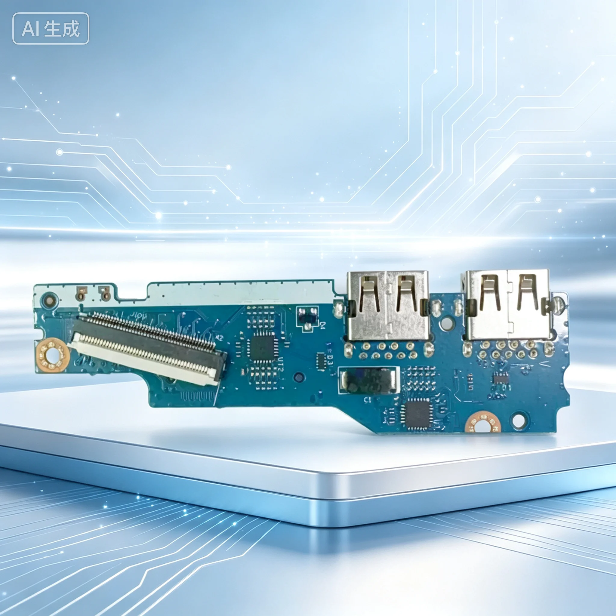 Replacement for Lenovo Xiaoxin Air‑14 2019 Power Card‑Reader USB Sub‑board LS‑H082P