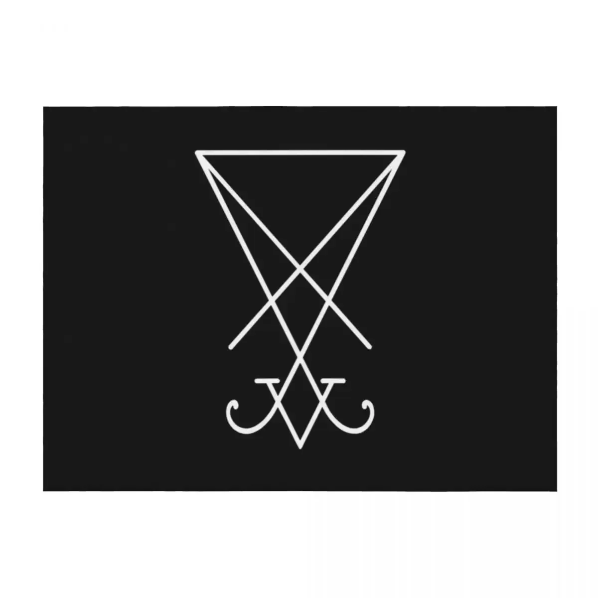 

Sigil of Lucifer - White Throw Blanket Thermals For Travel Sofa Throw Bed linens Heavy Blankets