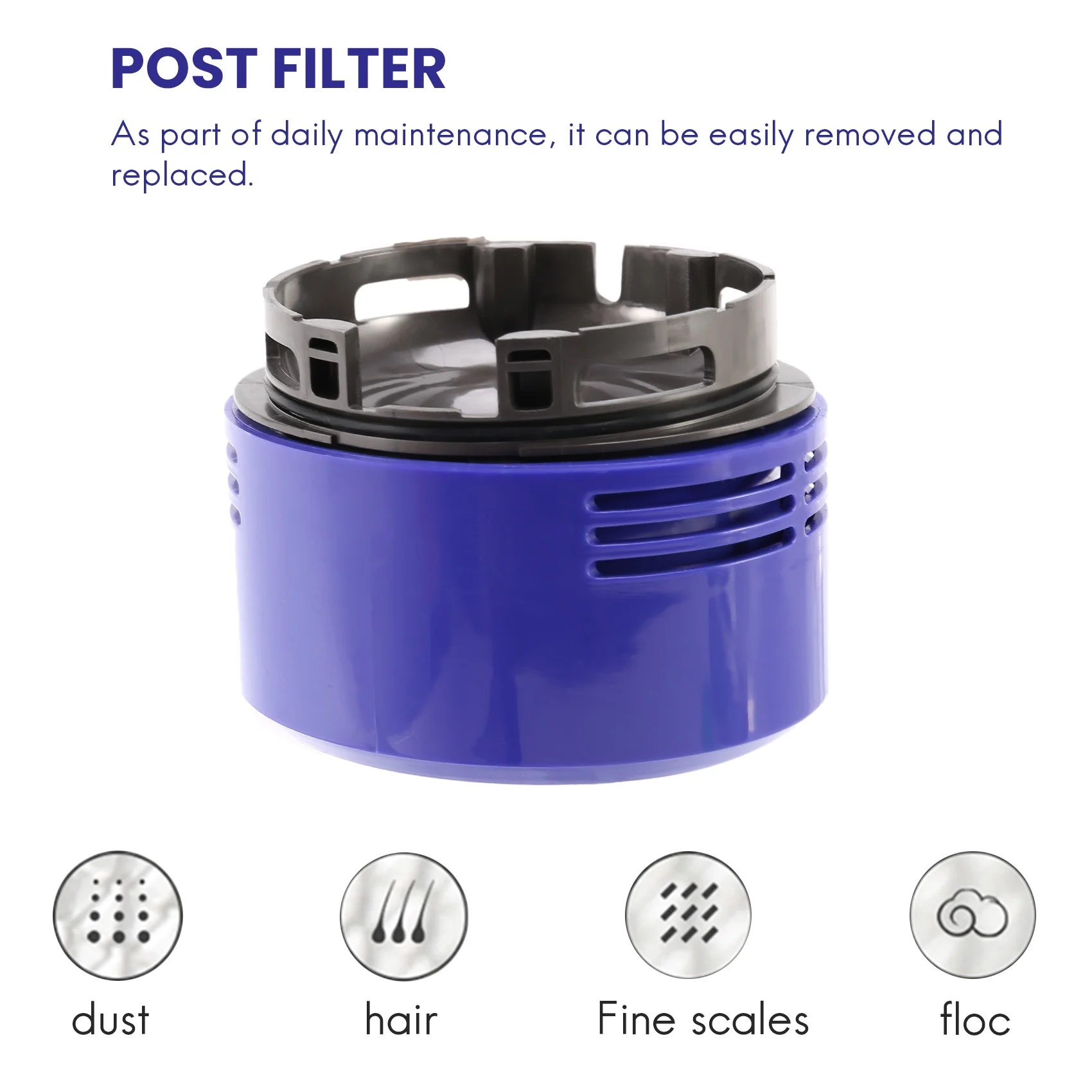 Kit de filtre avant et arrière pour aspirateur Dyson V7 V8, pièces d'installation de couvercle arrière de moteur