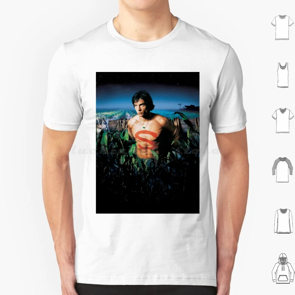 Camiseta Smallville Seasons 6xl de algodão, camiseta estilosa, filme de super-heróis, série de TV
